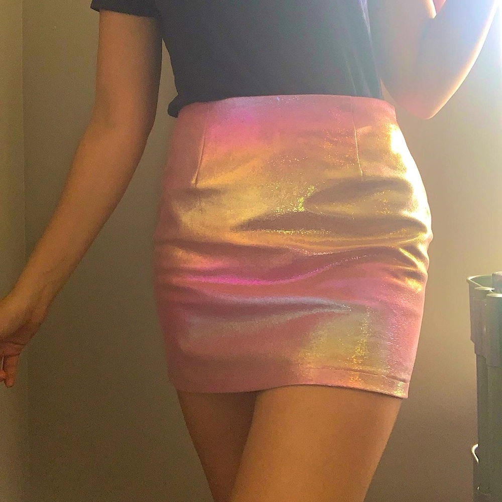 🪩Holographic Mini Skirt